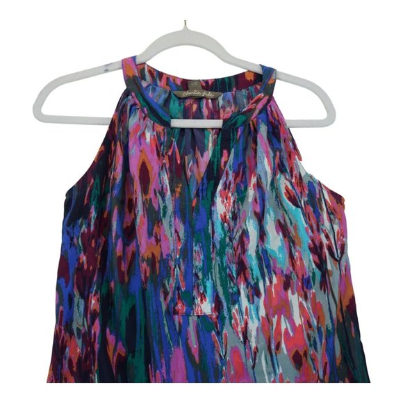 Charlie Jade Women Pink Casual Dress Size Small S/P 100% Polyester - Picture 3 of 5